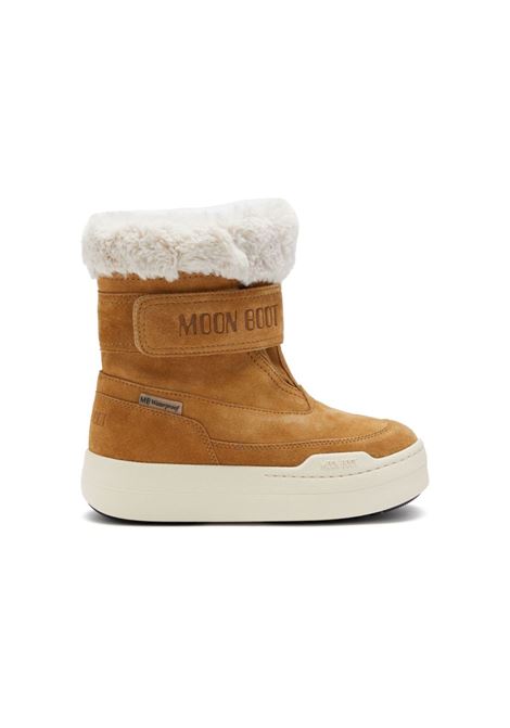 Stivali con finto shearling in marrone Moon boot kids - bambini MOON BOOT KIDS | 80D3440040KL003